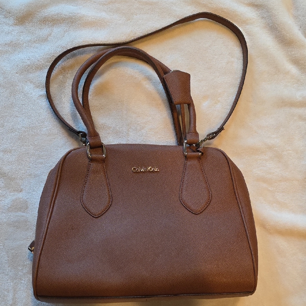 Calvin Klein Tan Satchel Bag